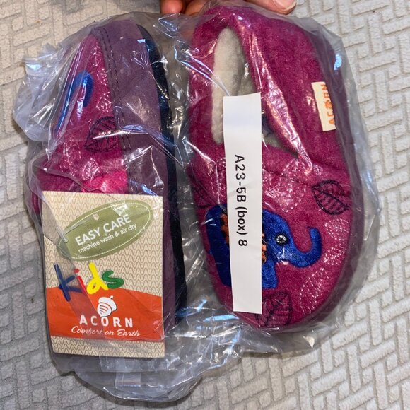 Acorn Kids moccasin slippers Toddlers size 8-9 - Picture 5 of 5